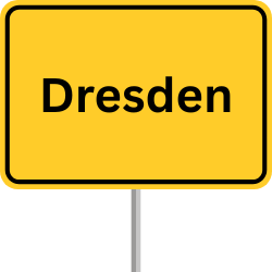 Autobahnschild Dresden, GVZ Dresden, Güterverkehrszentrum Dresden
