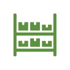 Icon Lagerarten: Gefahrgut, Kühlung und Hochregal