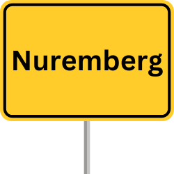 Nuremberg motorway sign, Nuremberg freight village, Nuremberg freight village