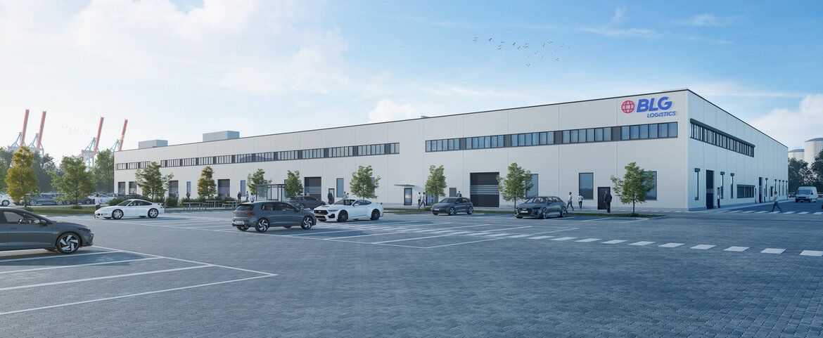 BLG LOGISTICS, 3D-Visualisierung der neuen multifunktionalen Halle (© Phase 5 Berlin GmbH)