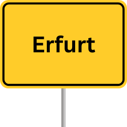Autobahnschild Erfurt, GVZ Erfurt, Güterverkehrszentrum Erfurt