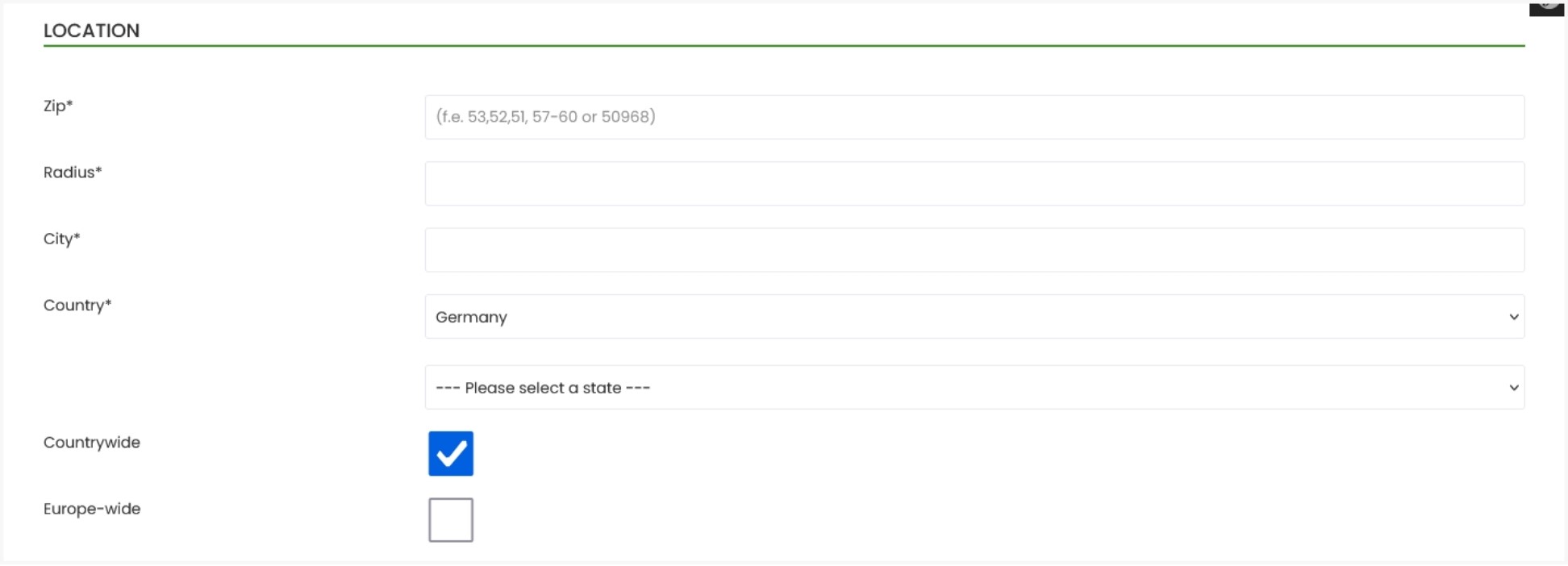 LAGERflaeche.de Search Request Checklist Image