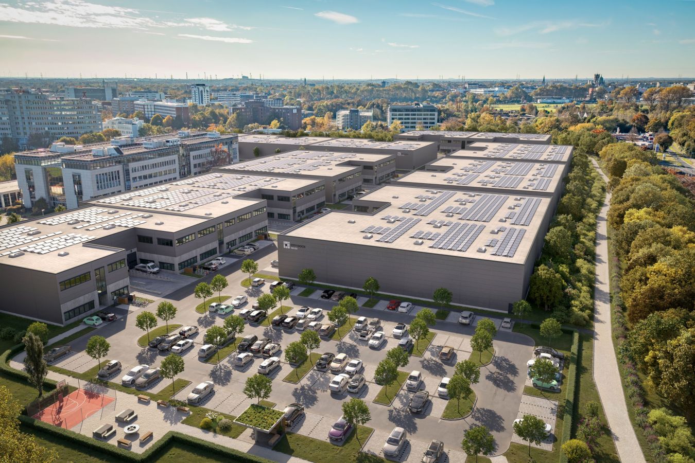 Panattoni, City Dock Neuss, project development, logistics property, modern business park, photo: Panattoni 