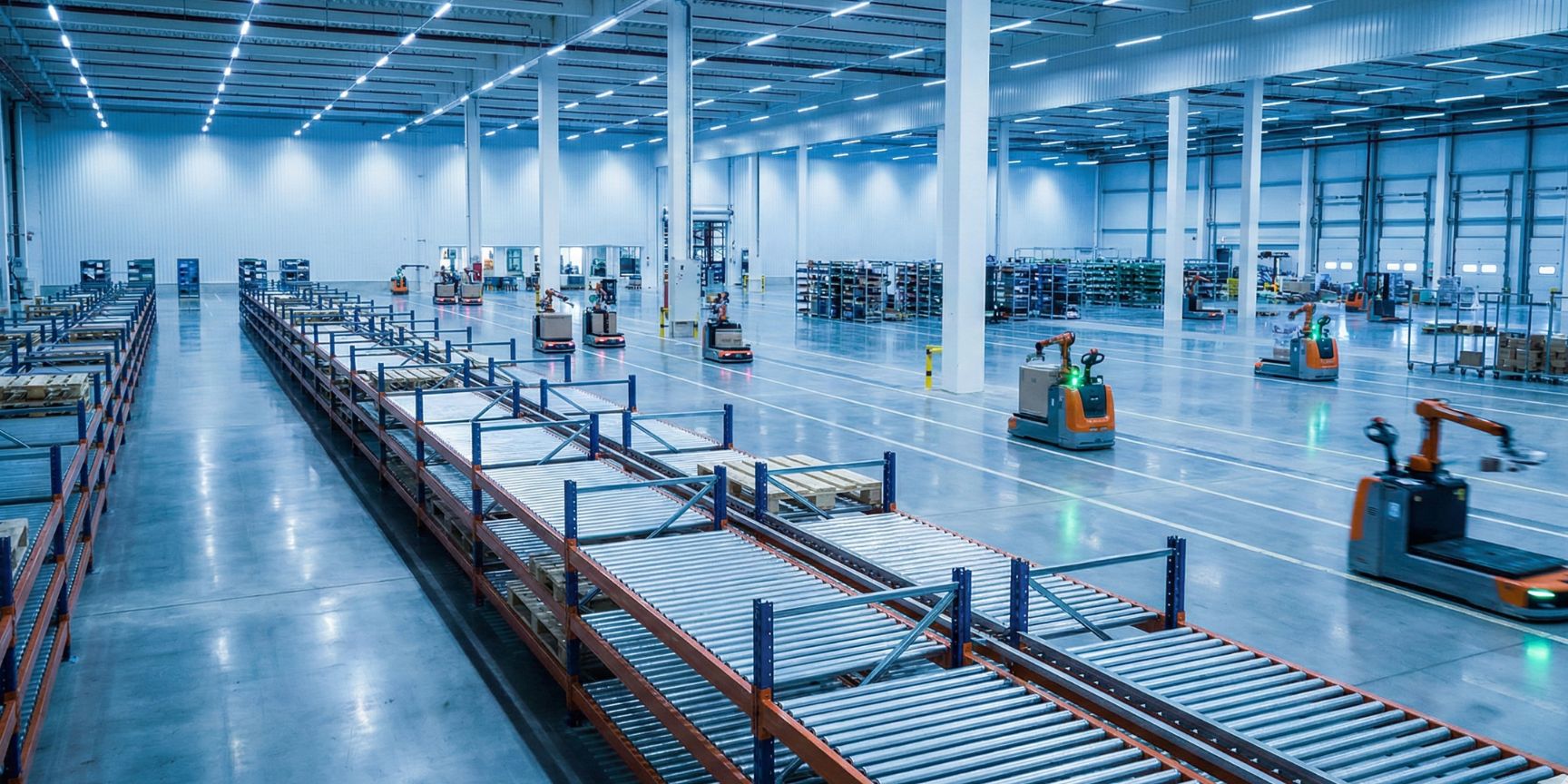 Moderne Logistikimmobilie mit freien Palettenkapazitäten im Januar 2026 – Fokus auf Effizienz und Marktanalyse.