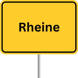 Autobahnschild Rheine, GVZ Rheine, Güterverkehrszentrum Rheine