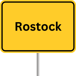 Autobahnschild Rostock, GVZ Rostock, Güterverkehrszentrum Rostock