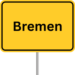 Autobahnschild Bremen, GVZ Bremen, Güterverkehrszentrum Bremen