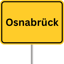 Autobahnschild Osnabrück, GVZ Osnabrück, Güterverkehrszentrum Osnabrück