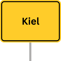 Autobahnschild Kiel, GVZ Kiel, Güterverkehrszentrum Kiel