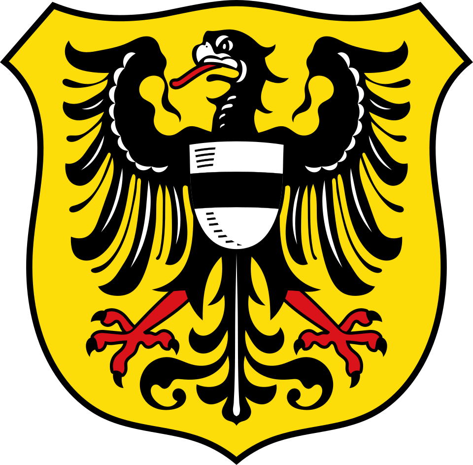 Official coat of arms of Gelnhausen, district town in the Main-Kinzig-Kreis