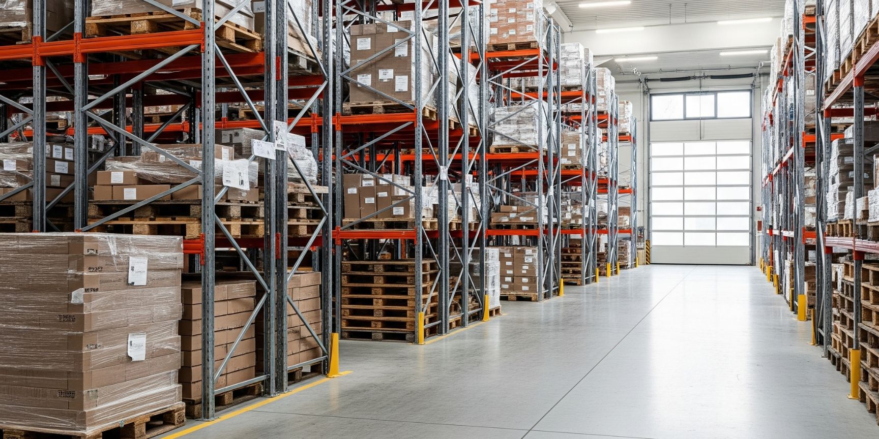 Ein helles, modernes und gut organisiertes Hochregallager, das optimal für die Vermietung vorbereitet ist