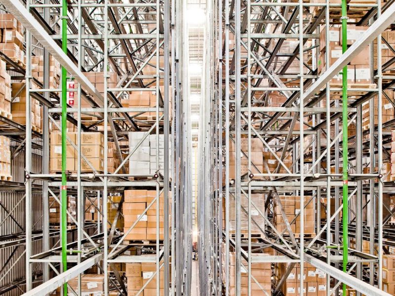 Warehouse Hochregallager, Lager Hochregallager, Logistikfläche Hochregallager, lagerarten logistik, Lagerarten