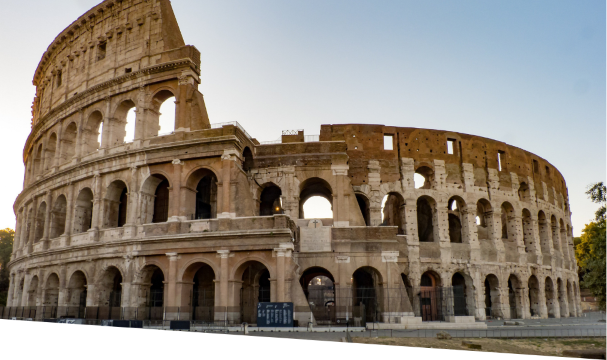 The Colosseum in Rome, representing the strategic importance of Central Italy for consumer goods distribution and Mediterranean logistics.