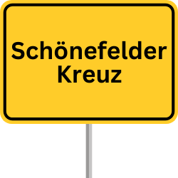 Autobahnschild Schönefelder, GVZ Schönefelder, Güterverkehrszentrum Schönefelder